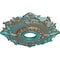 Ekena Millwork Riley Ceiling Medallion (Canopies up to 4 5/8"), 18"OD x 3 1/2"ID x 1 1/2"P, Copper Green Patina CM18RLCGS - alternate 2